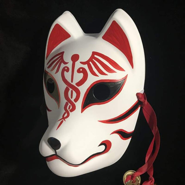 Kitsune Mask Kitsune Mask - Red Curse foxtume None / None