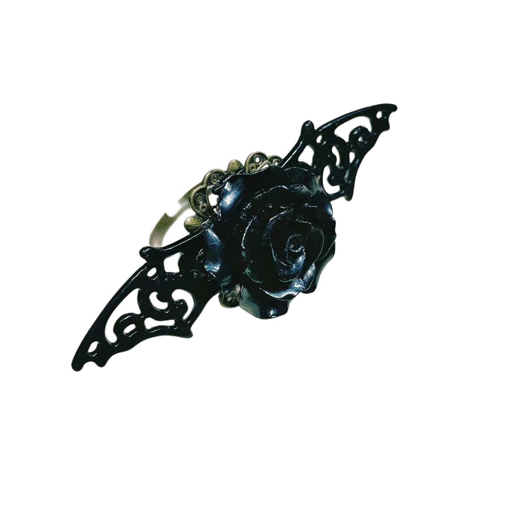 Gothic Vampire Rose Ring