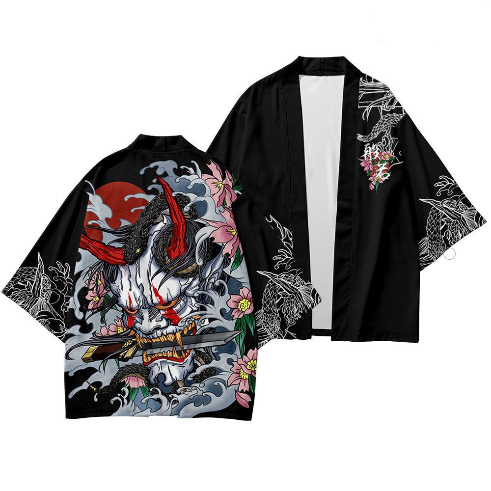 Yukata Haori Men Japanese Kimono Cardigan Men Samurai Costume Clothing Kimono  Jacket Mens Kimono Shirt Yukata Haori - Asia & Pacific Islands Clothing -  AliExpress