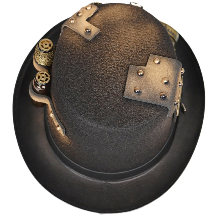 Steampunk Vintage Gear Top Hat