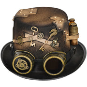 Steampunk Vintage Gear Top Hat