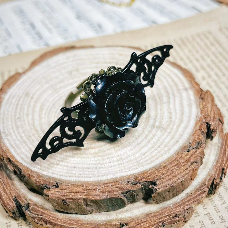 Gothic Vampire Rose Ring