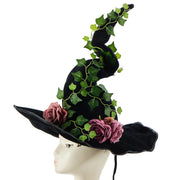 Halloween Gothic Rose & Vine Witch Hat