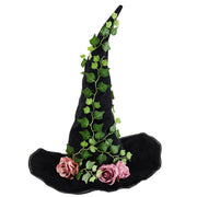 Halloween Gothic Rose & Vine Witch Hat