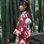 Red Sakura Women Festival Yukata