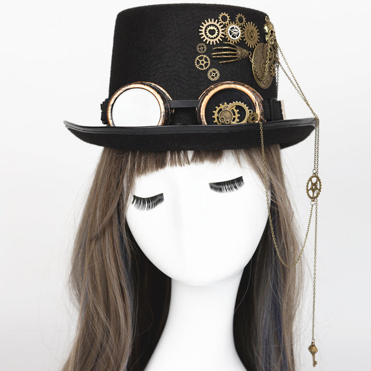 Steampunk Vintage Wings Top Hat