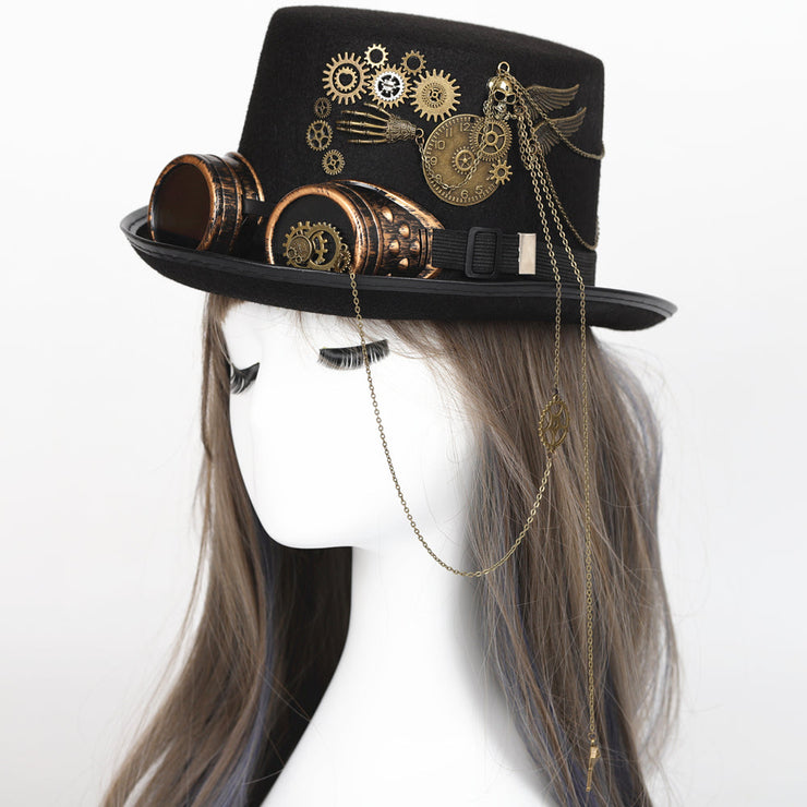 Steampunk Vintage Wings Top Hat