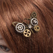 Steampunk Butterfly Gear Hairclip