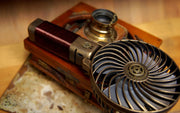 Steampunk Portable USB Rechargeable Mini Folding Fan