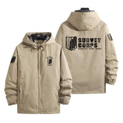 Khaki Wing of Freedom Windbreaker Jacket V.2