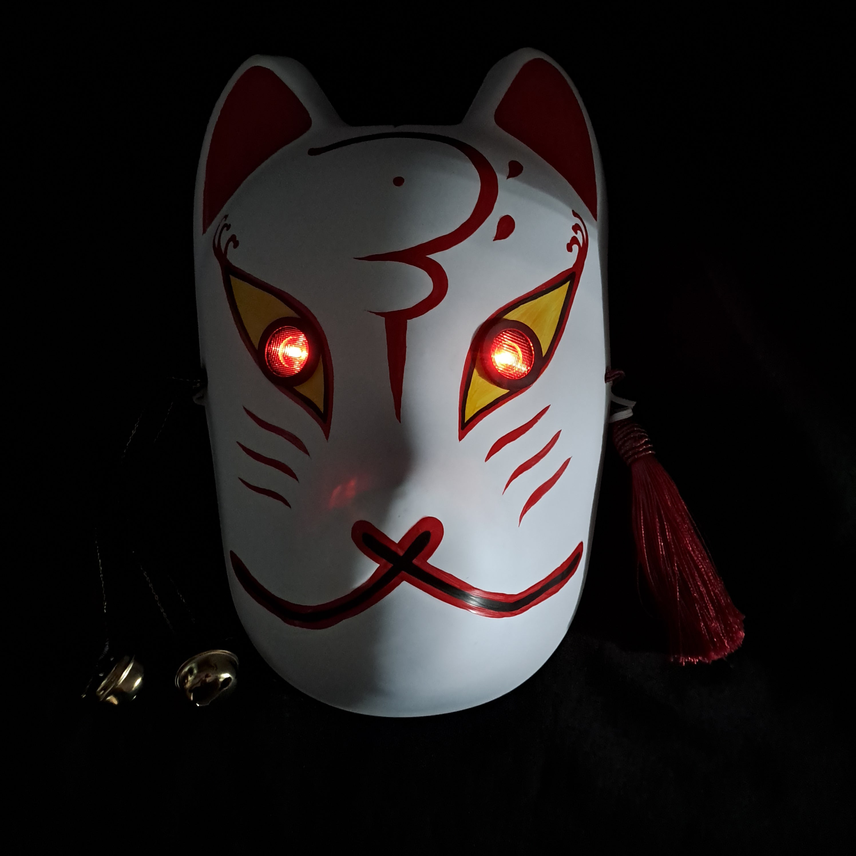 Blue Curse Kitsune Mask - Foxtume None / None