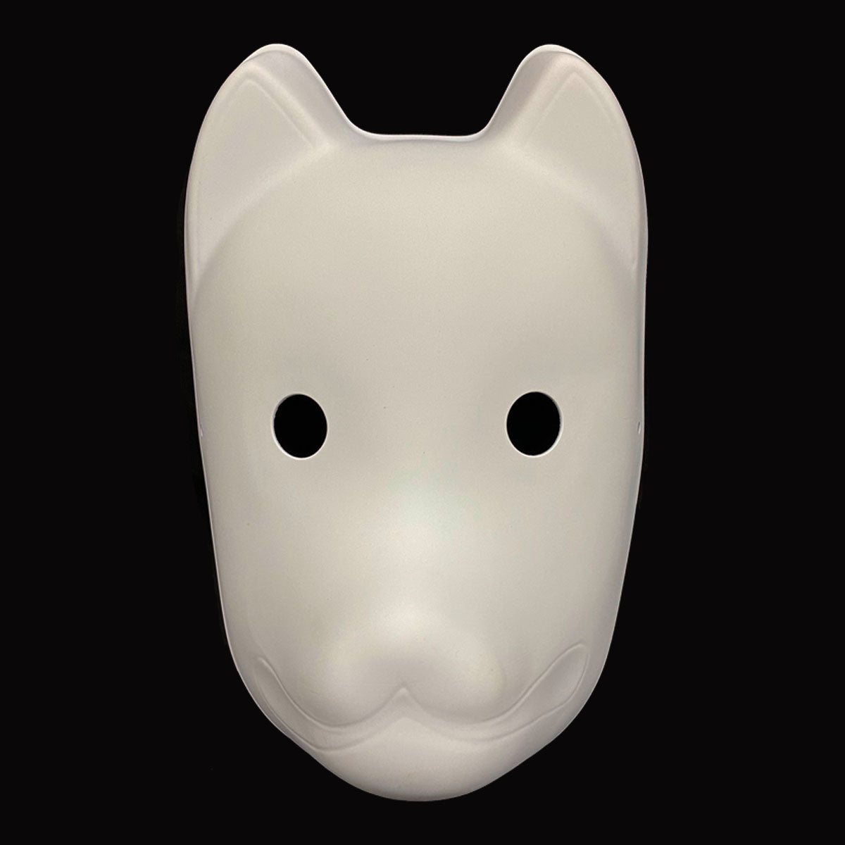 Plain White Blank Kitsune Fox Mask for Halloween Handpaint DIY,1x Half  Cover Unpainted Base for Campus Activities Room Decor