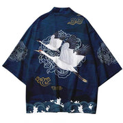 Japanese Crane Kimono Jacket | Foxtume