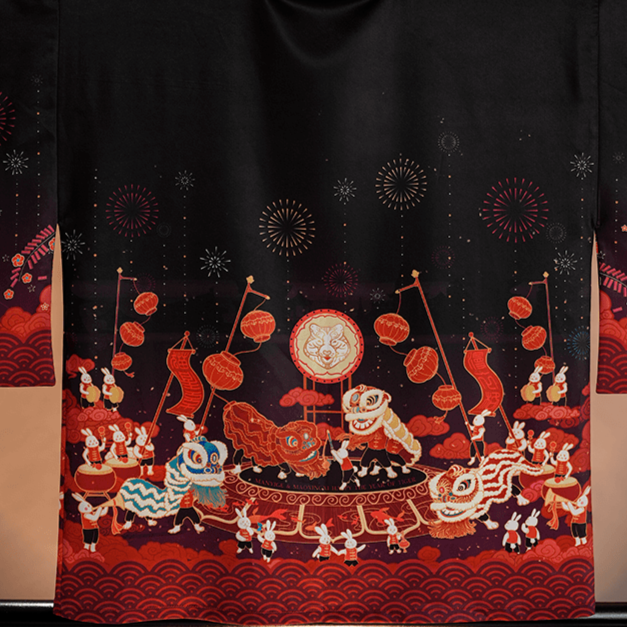 Knitted Kimono Cardigan in Lion Brand Homespun - 20132A, Knitting Patterns