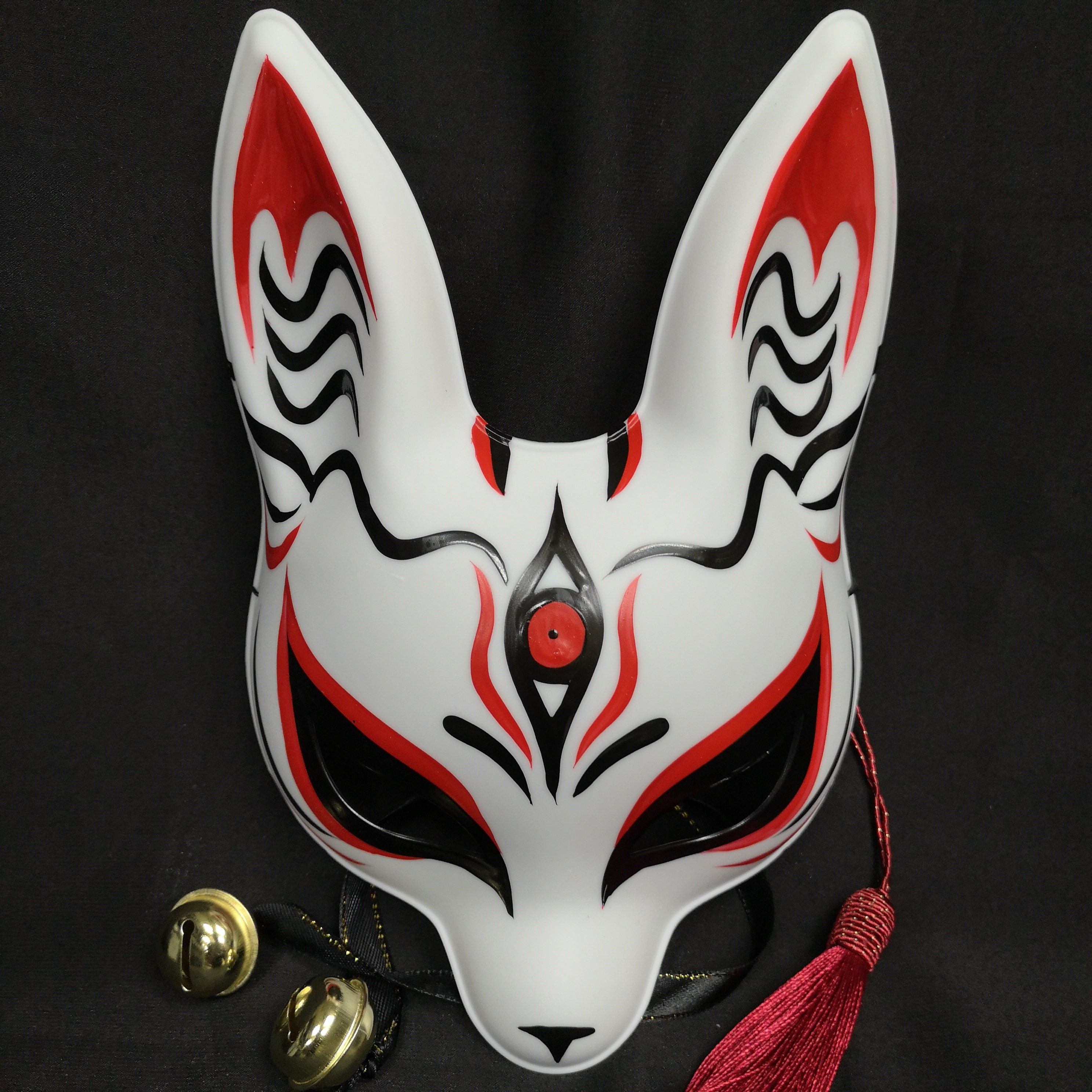 Kitsune Mask - Lunar Eclipse | Foxtume Red / Blue