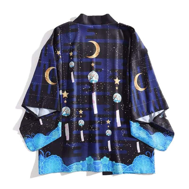 Haori starry wind chime kimono cardigan foxtume